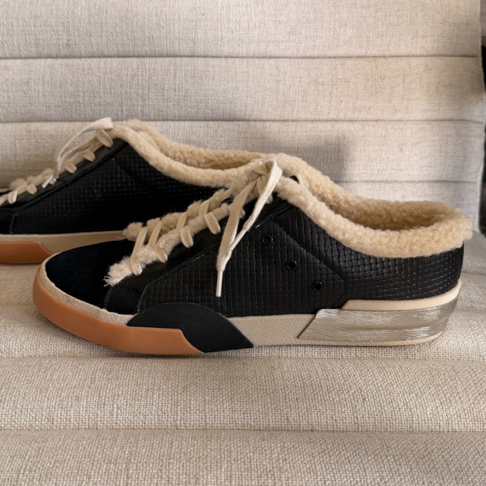 Women's Dolce Vita Zantel Faux Shearling Lined Slip-On Sneaker, Sz 9